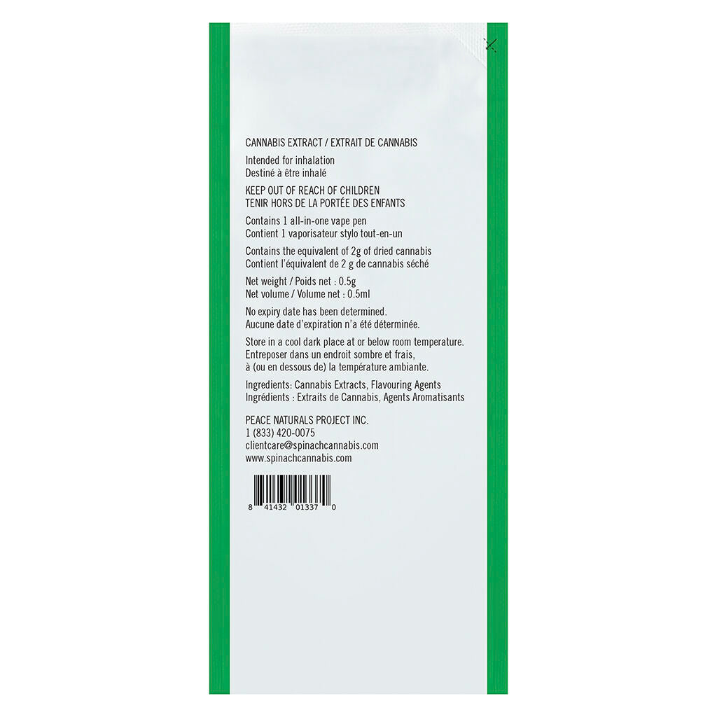 Vapoteuse  tout-en-un Spinach HITZ -  Pineapple Paradise - 