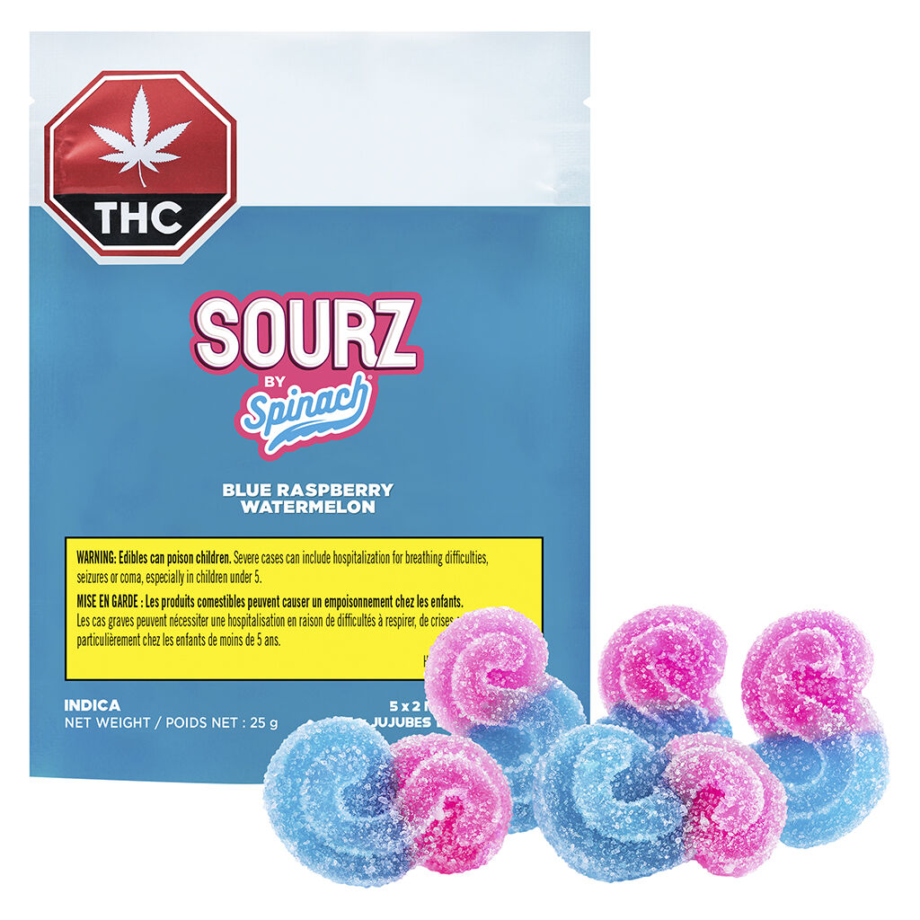 SOURZ de Spinach – Indica framboise bleue melon d’eau - 