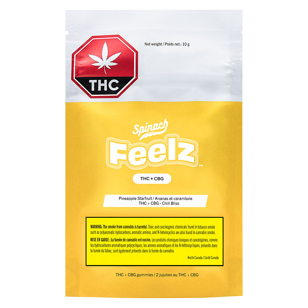 Friandises molles THC+CBG Pineapple Starfruit - 