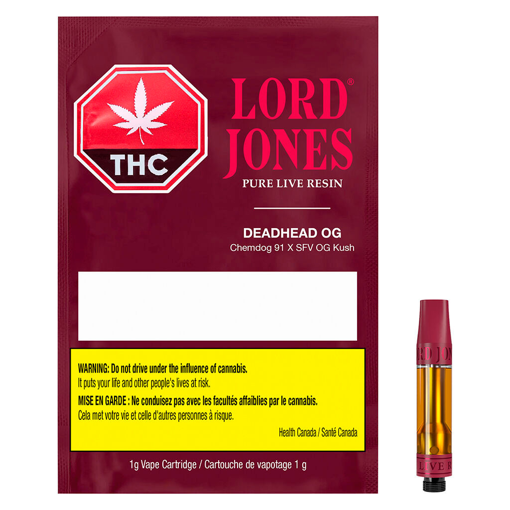 Cartouche à filetage 510 résine vivante Pure  - Deadhead OG - 