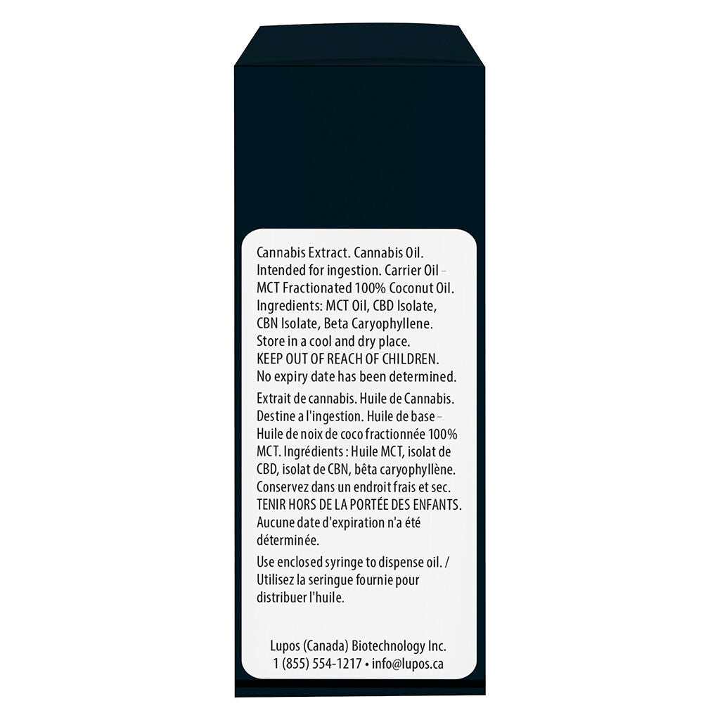 Huile d'isolat de nuit CBN/CBD sans THC AXEA - 