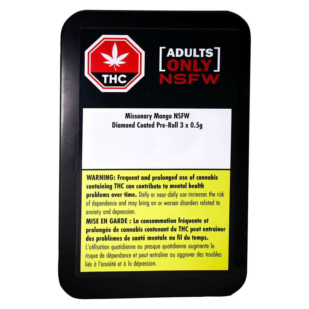 Préroulé infusé Missionary Mango NSFW enrobé de diamant - 
