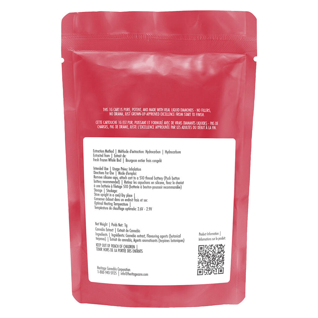 Cartouche à filetage 510 Blue Raspberry NSFW Liquid Diamond - 