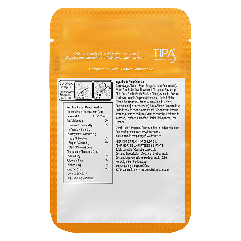 Gélifiés aux vrais fruits Sour Tangerine - 