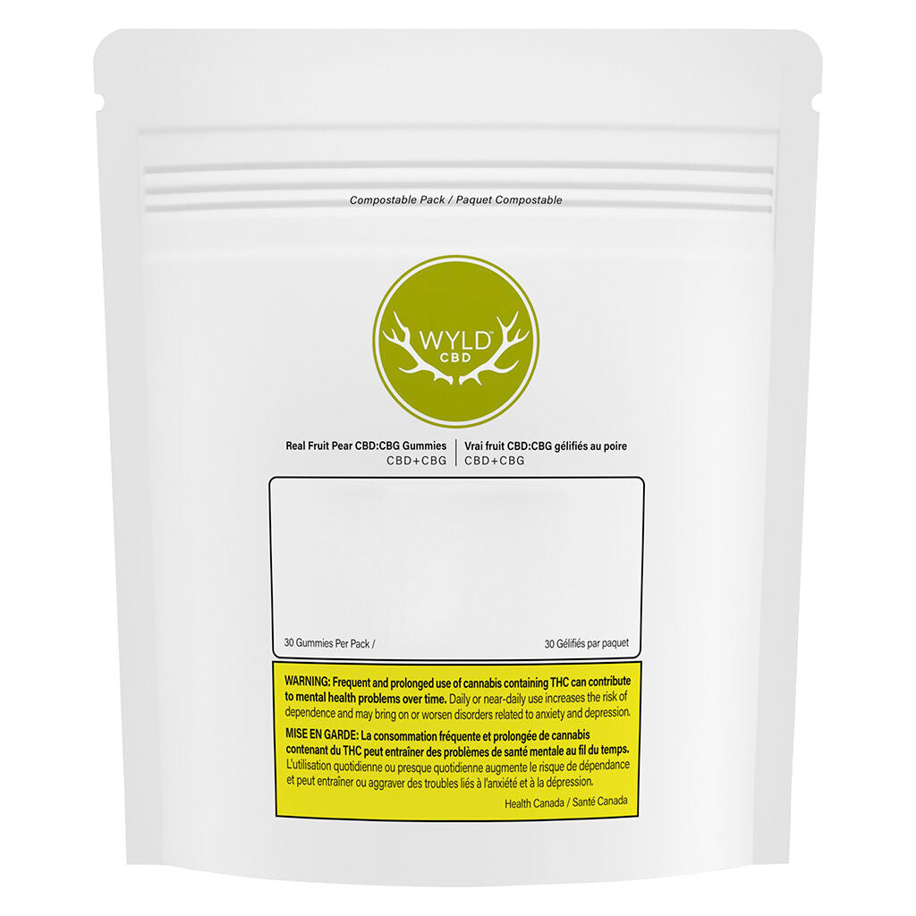 Gélifiés végétaliens aux vrais fruits Pear CBD + CBG - 