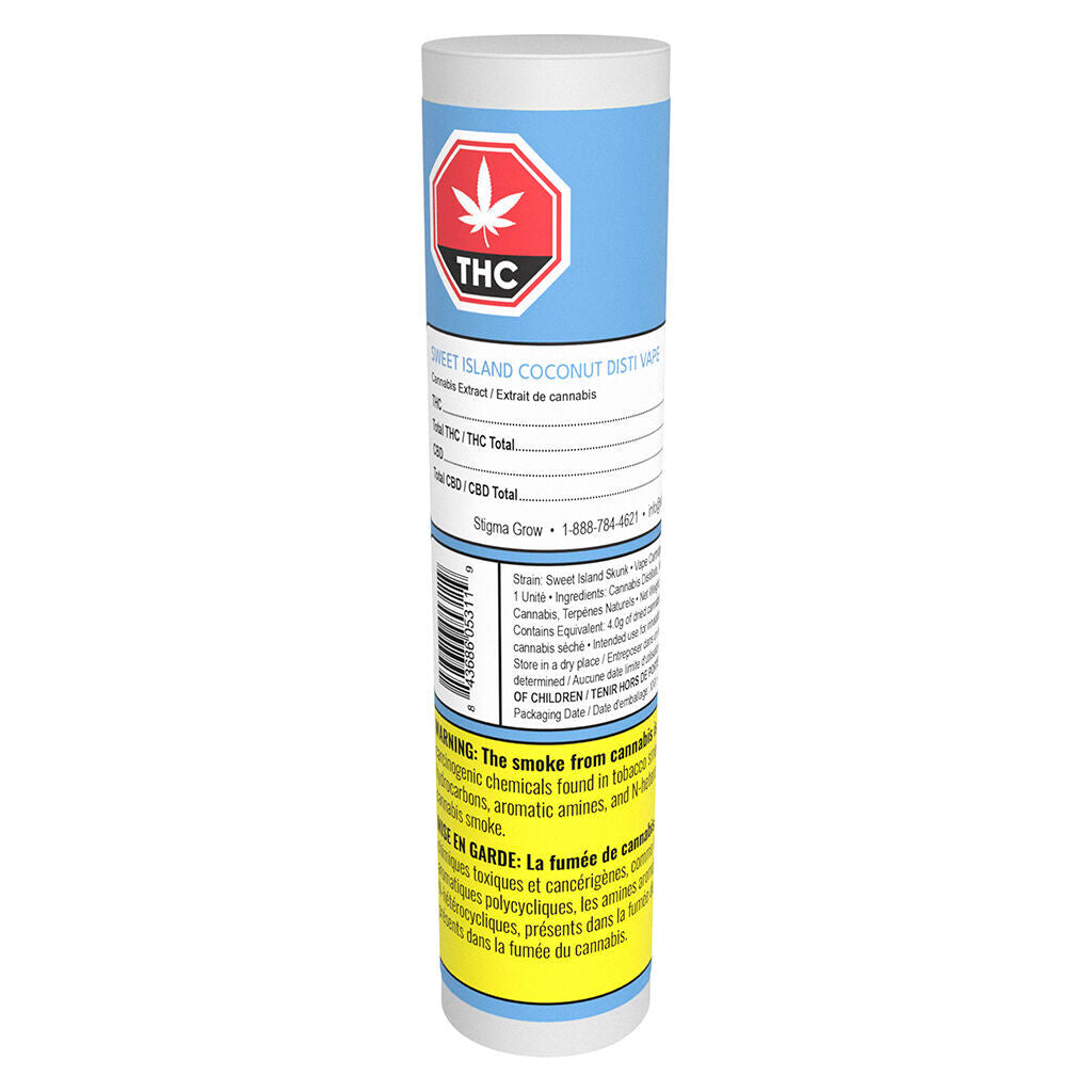 Cartouche à filetage 510 Sweet Island Coconut - 