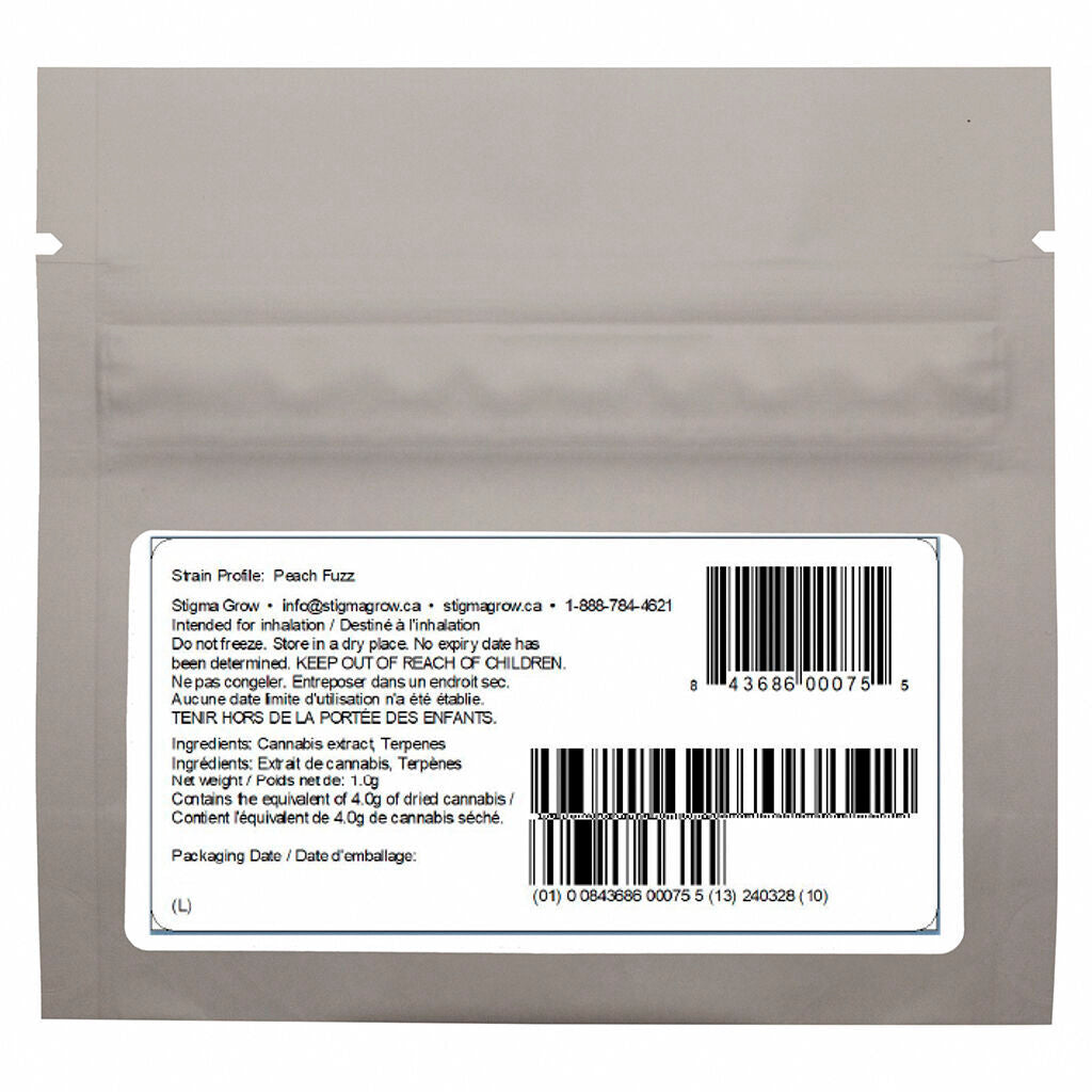 Ambre de cannabis Fuzzy Peach 2.0 - 