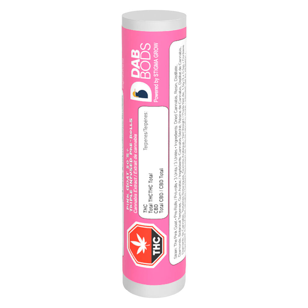 Préroulé triplement  infusé Pink GOAT 50’s+ - 