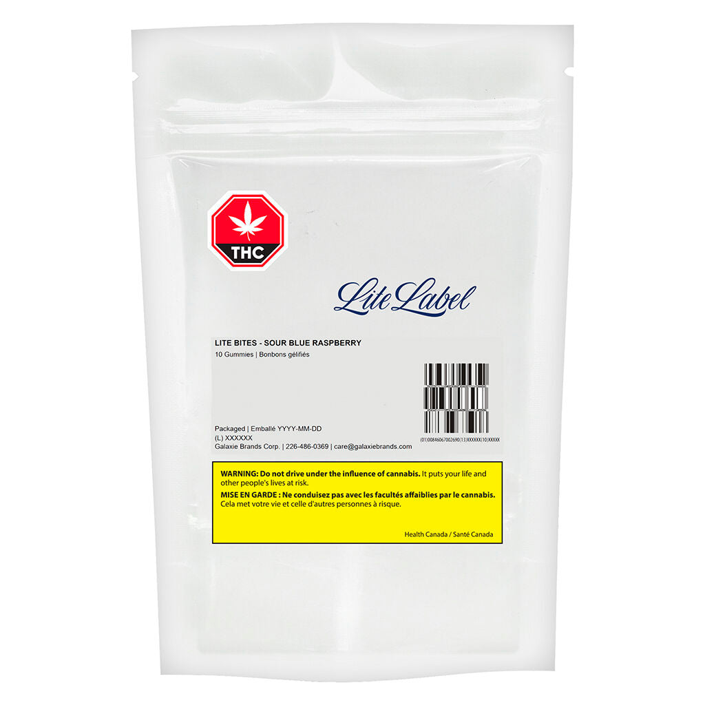 Lite Label faible Bleu Framboise - 