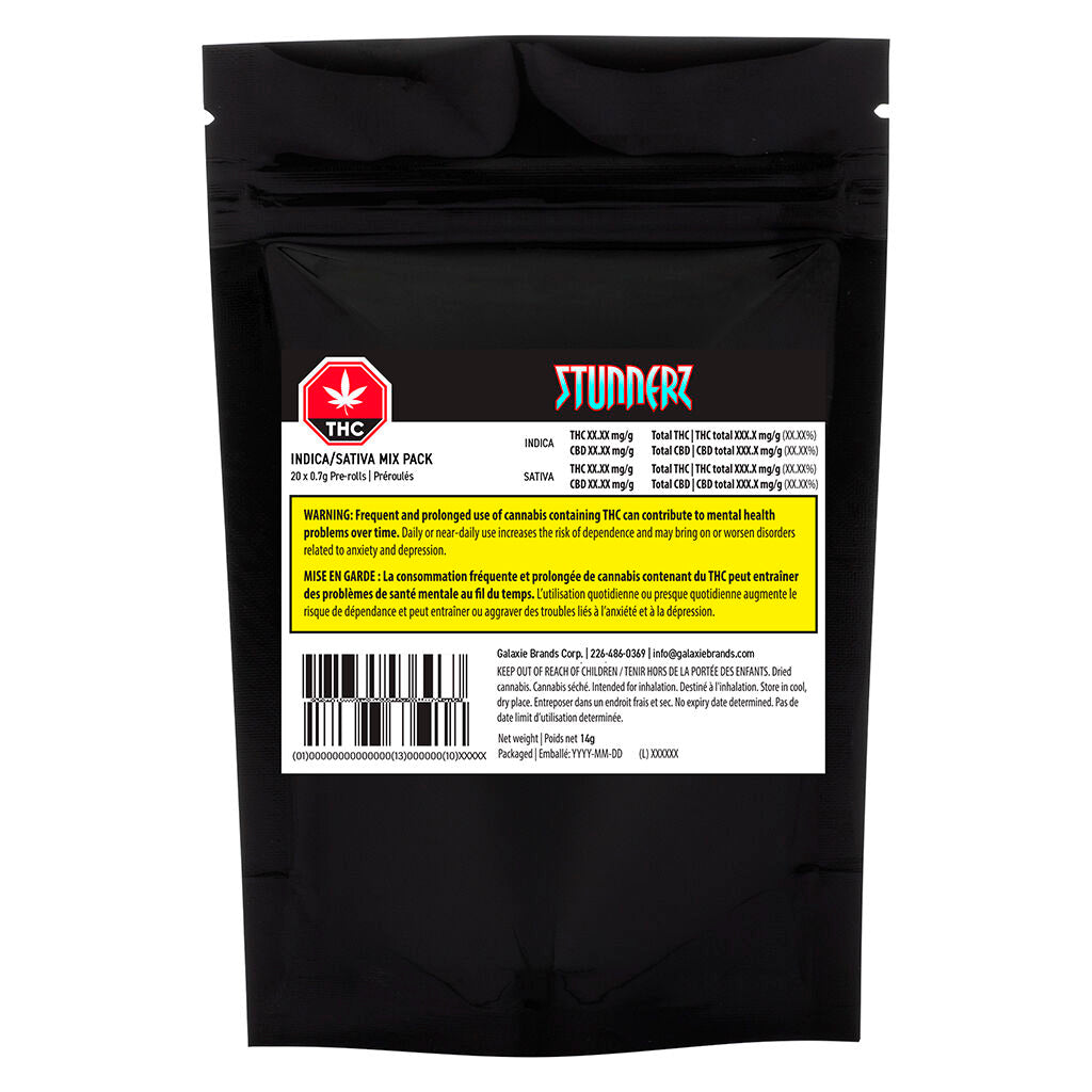 Coffret de préroulés Indica/Sativa - 