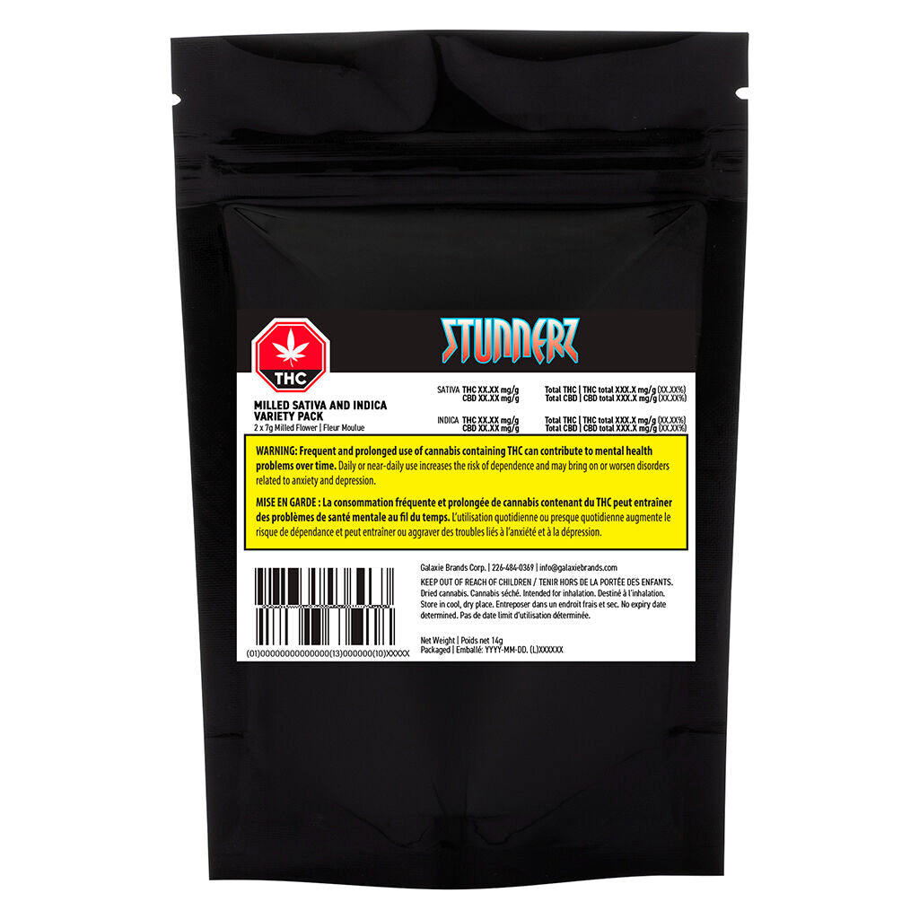 Pack de souches Sativa et Indica moulues - 