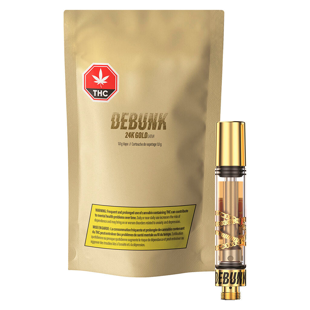 24K Gold Apricot Mango Kush Sativa 510 Thread Cartridge - 