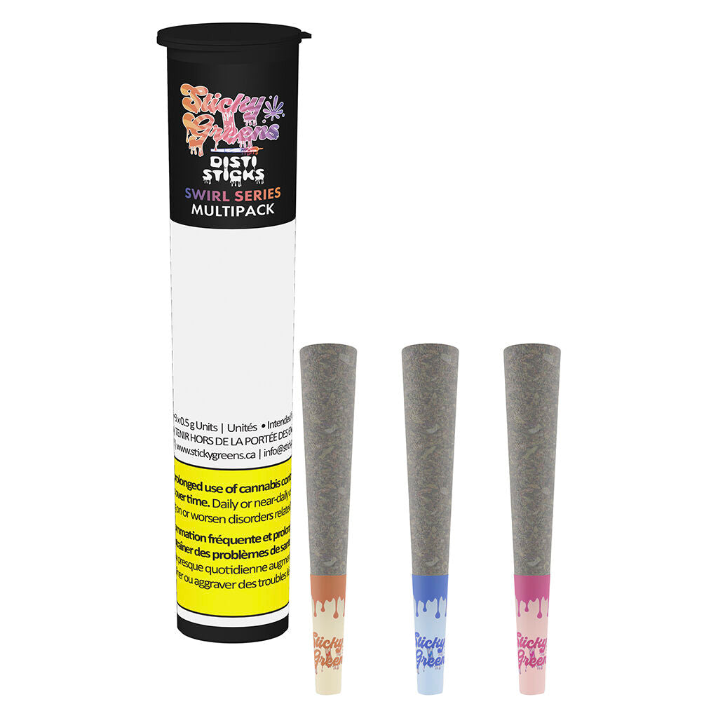 Préroulé infusé Disti Sticks - Tasty Trio - Série Swirl - 