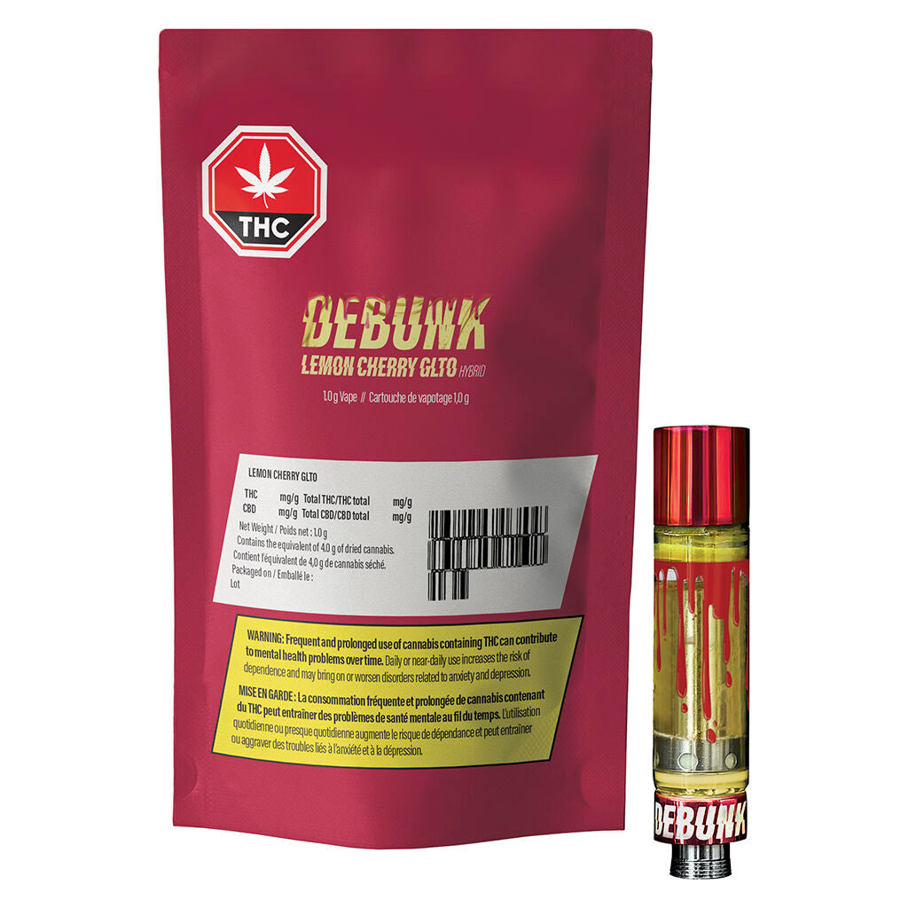 Cartouche à filetage 510 Lemon Cherry GLTO Hybrid - 