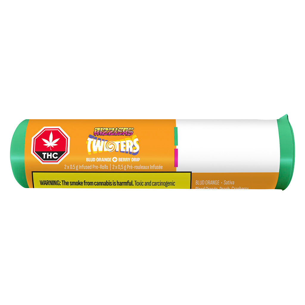 Twisters - Blud Orange &amp; Berry Drip Infusé  Préroulé - 