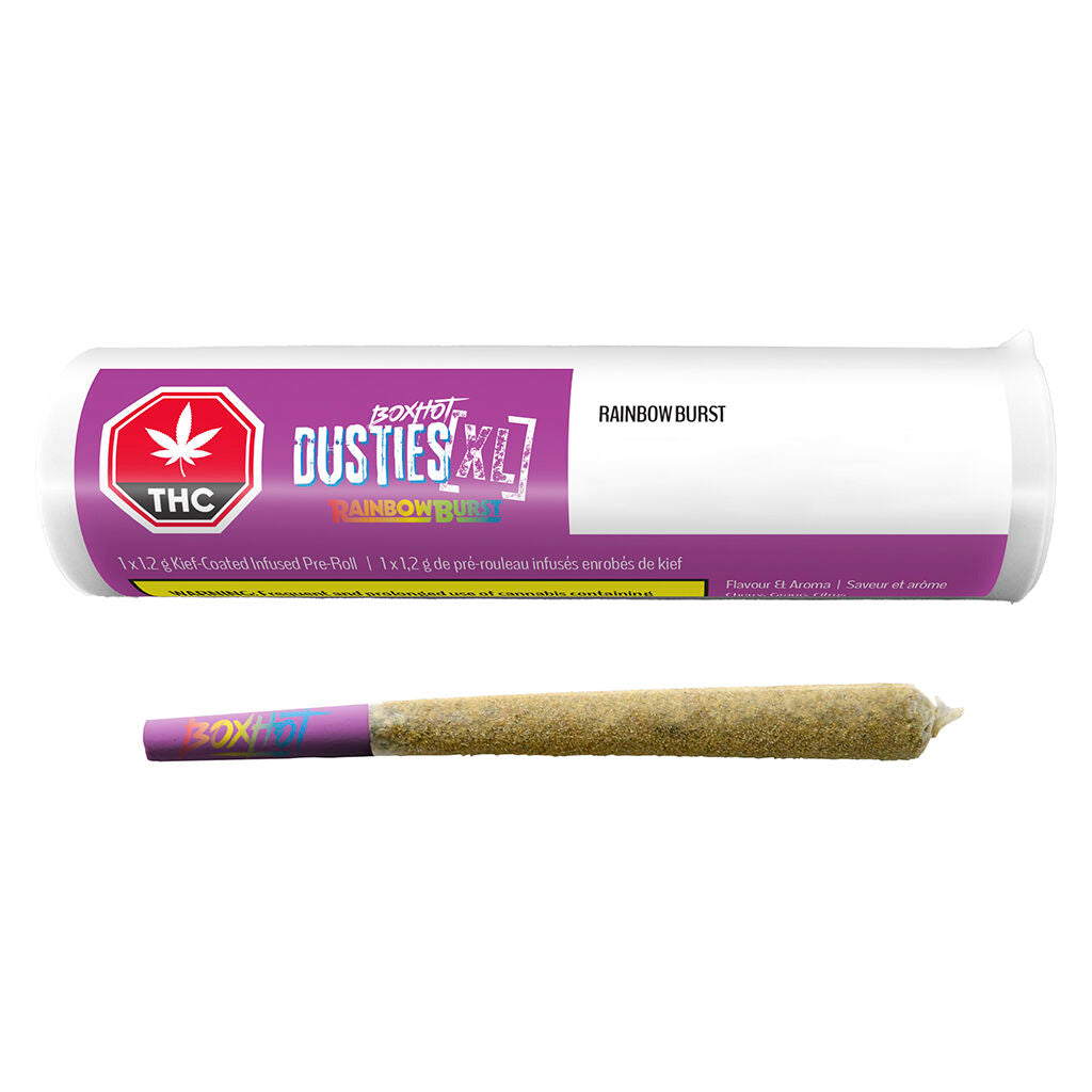 Dusties XL Retro Rainbow Burst Kief-Coated Infusé  Préroulé - 