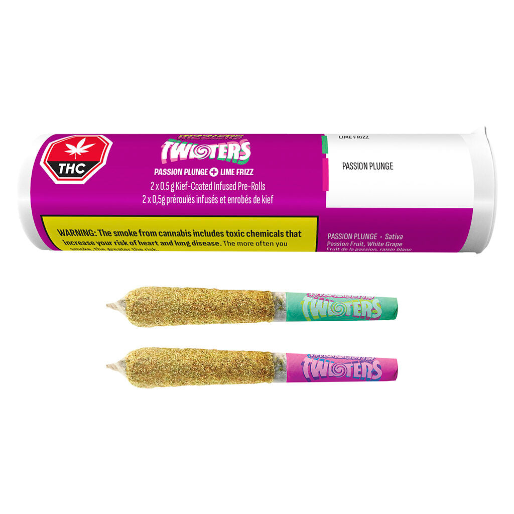 Twisters - Passion Plunge & Lime Frizz Infused Pre-Roll - 