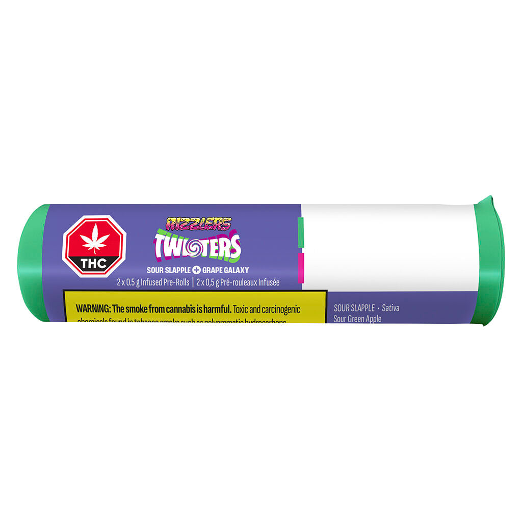 - Préroulé infusé Twisters  Grape Galaxy & Sour Slapple - 