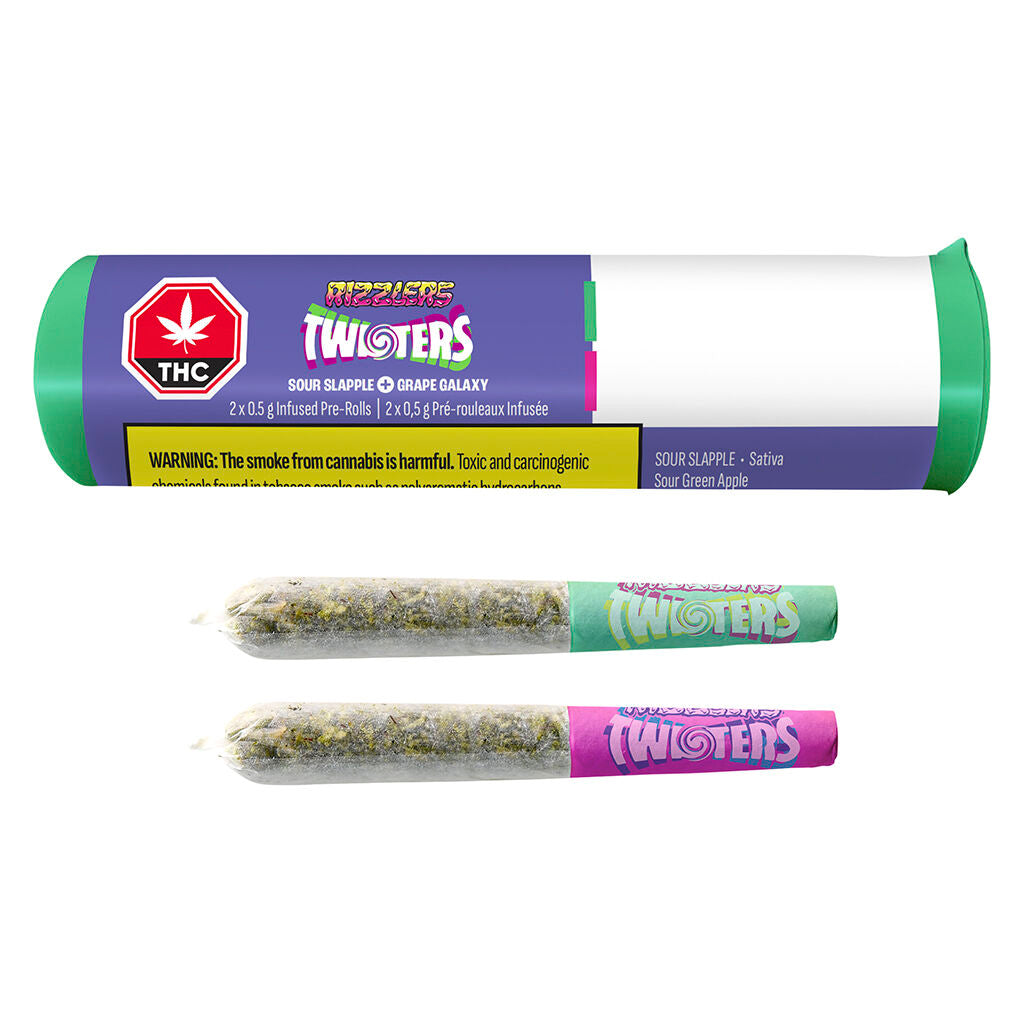 - Préroulé infusé Twisters  Grape Galaxy & Sour Slapple - 