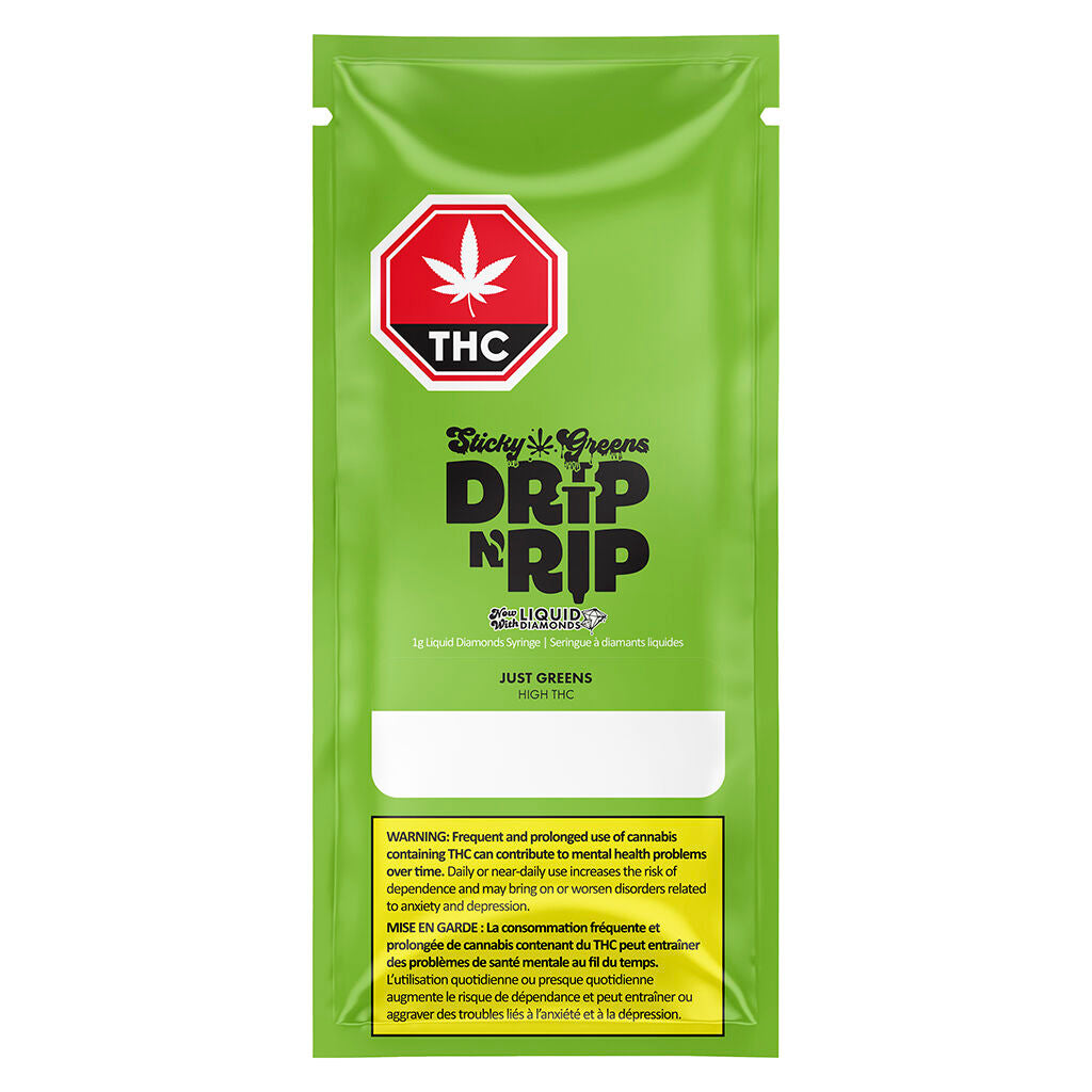 Drip N' Rip - Just Greens HIGH THC - Diamants liquides - 