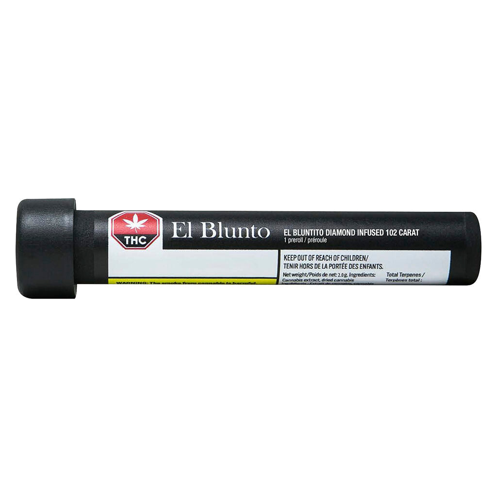 Préroulé infusé de diamants El Bluntito 102 carats - 