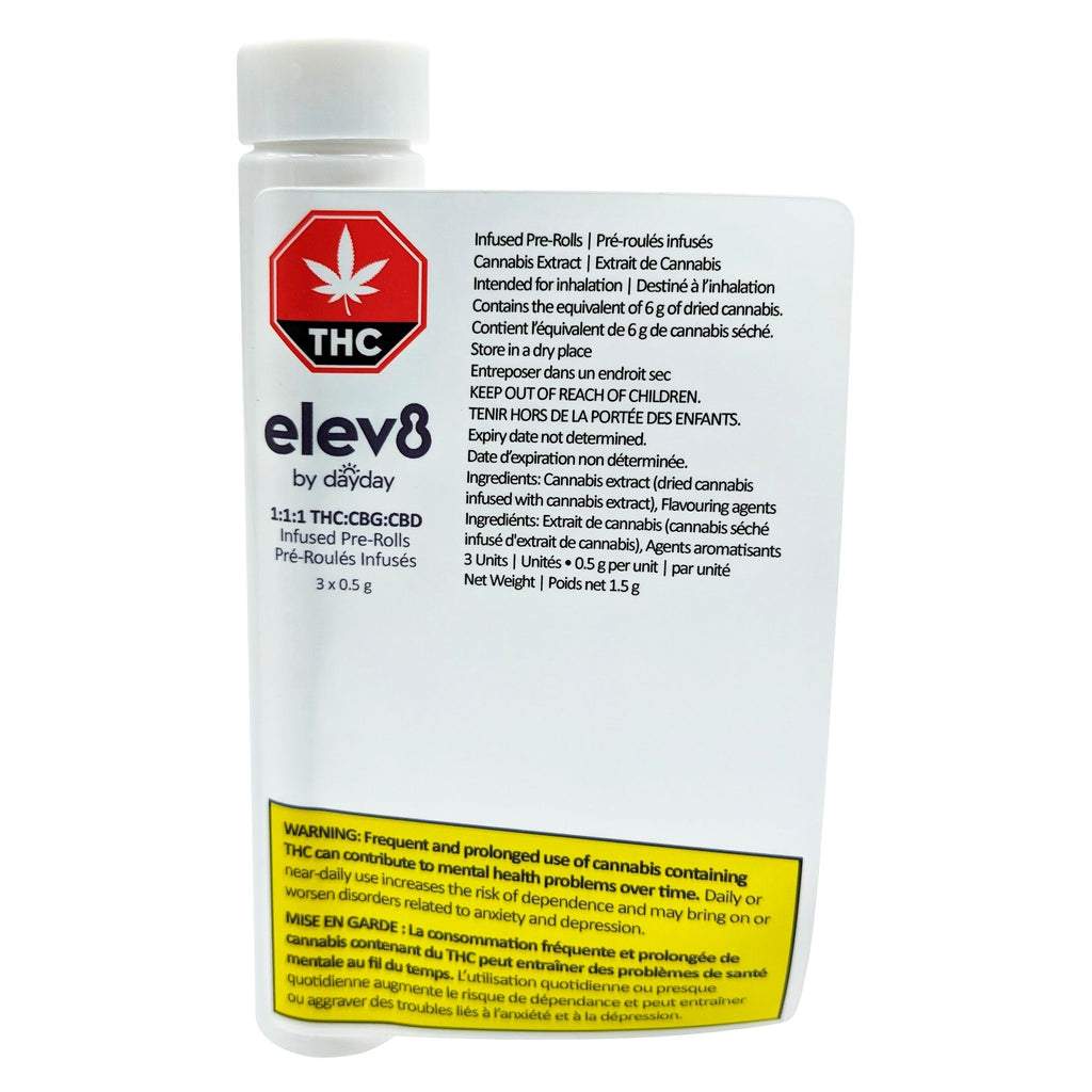 Préroulé Infusé 1:1:1 CBG+CBD+THC - 