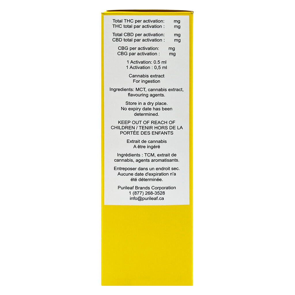 Huile 1:1:1 THC:CBG:CBD - 