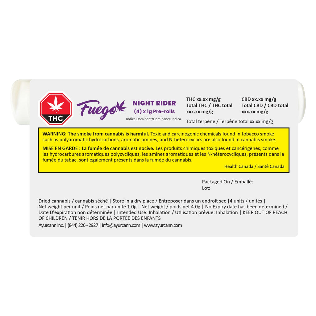 Préroulé Night Rider Indica - 