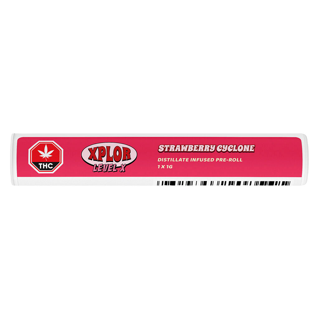 Préroulé infusé au distillat Strawberry Cyclone - 