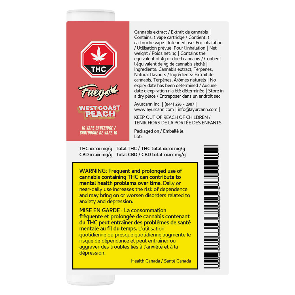 Cartouche à 510 fils West Coast Peach - 