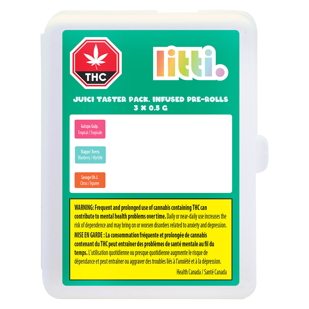 JUICI TASTER PACK. Préroulé infusés - 