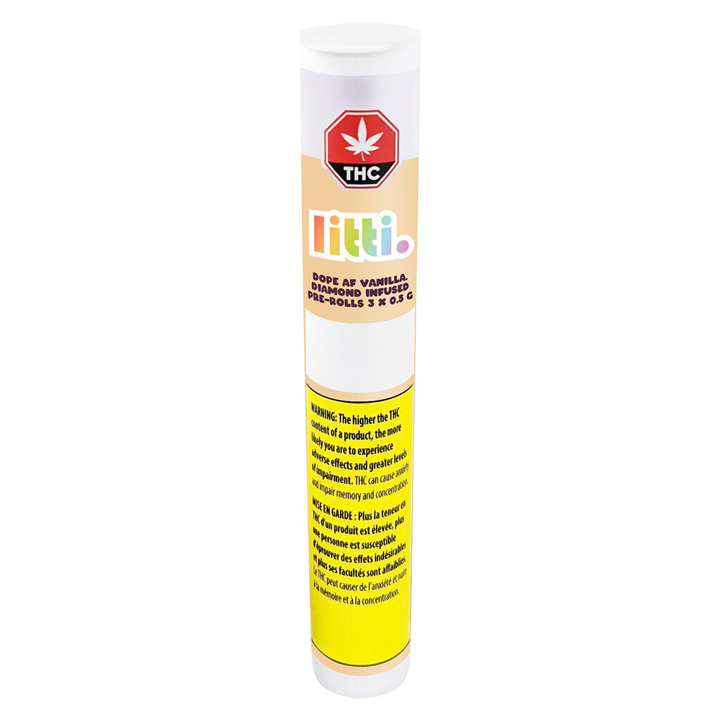 Préroulé infusé de diamant Dope AF Vanilla - 