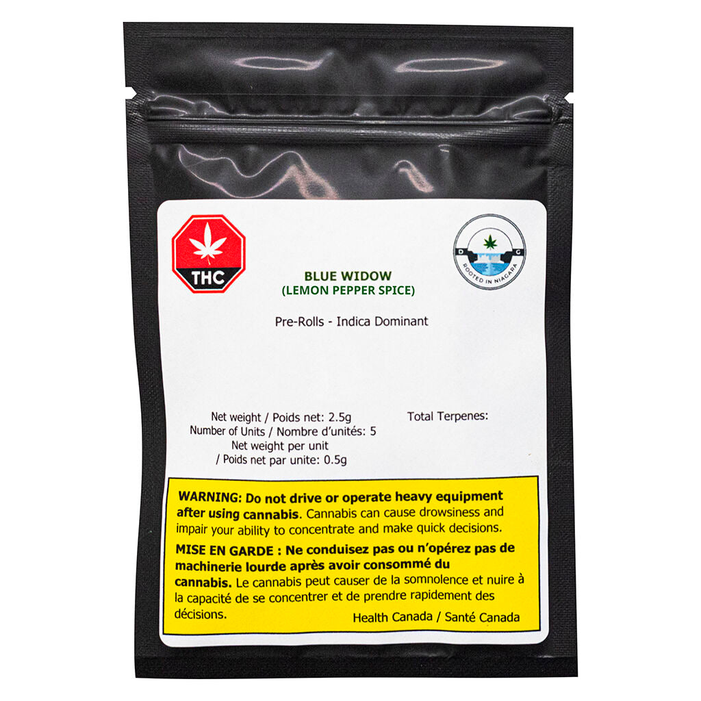 Blue Widow (Lemon Pepper Spice) préroulé - 