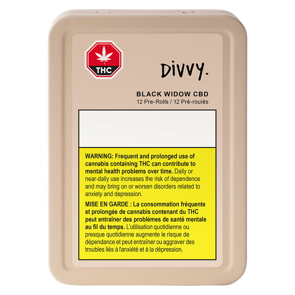 Préroulé Black Widow CBD - 