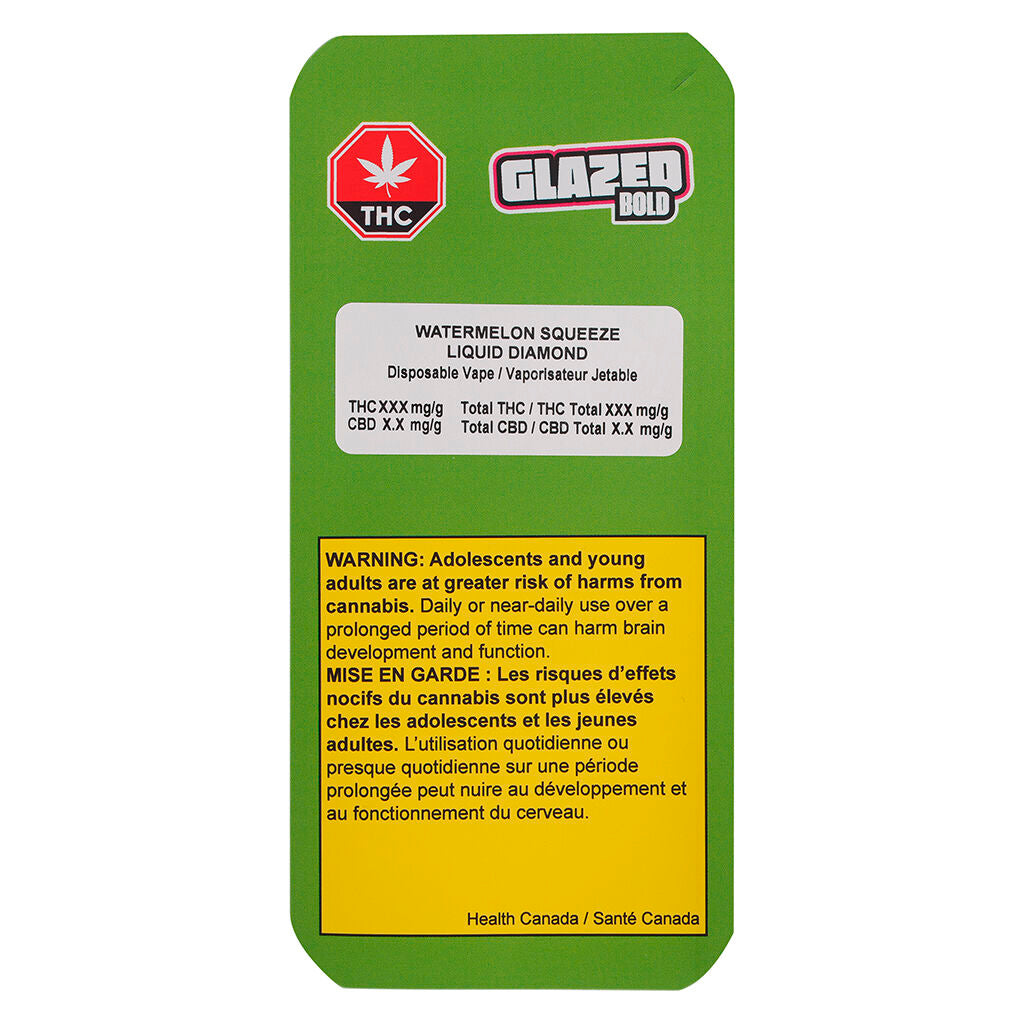 Diamant liquide jetable tout-en-un Watermelon Squeeze - 