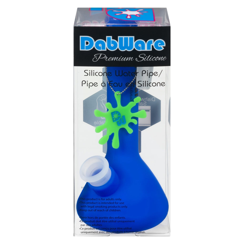 Bong en silicone durci au platine de style bécher - 